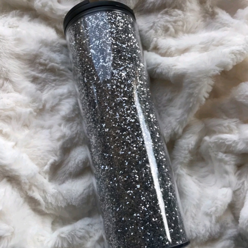 Starbucks Holiday 2018 Silver Glitter Tumbler Mug